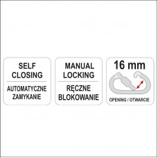 YT-74229 YATO Carabina cu inel de blocare 16 mm..
